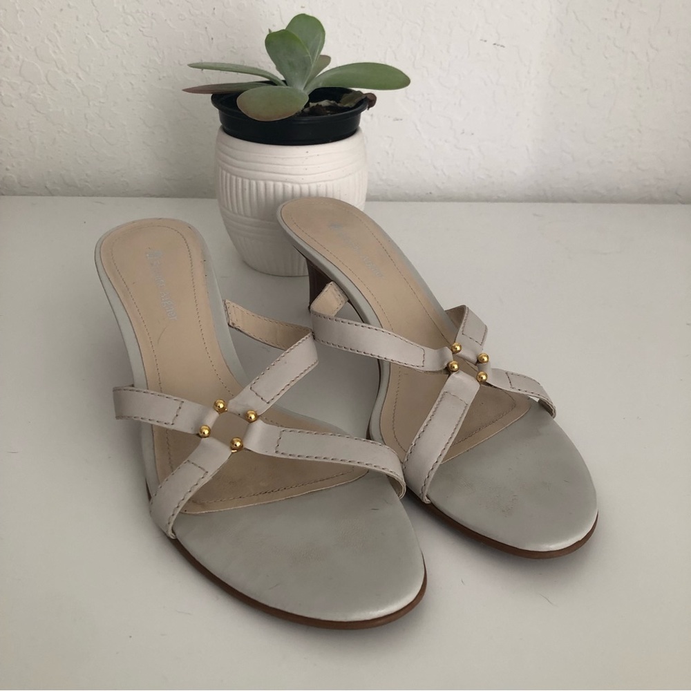 Etienne Aigner E Cross Leather Heels